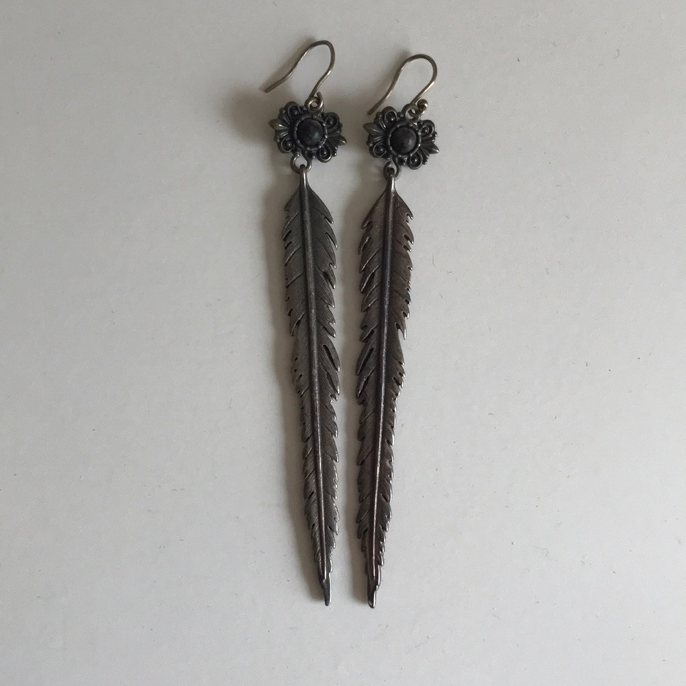 Long dangling earrings